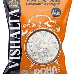 Vishalta Pure Flattened Rice Poha 1 kg - Thick & Crispy Rice Flakes , Avalakki - Ideal for Healthy Snacking & Quick Meals (Pack of 1)-picture-45