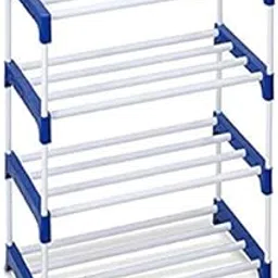sansim sales Plastic Multiple Shoe Rack for Office and Home use 4 Shelves(Blue)-picture-53