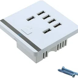 6 Ports USB Port Wall Charger Outlet Power Adapter Socket Plate Panel-picture-49