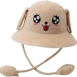 Bunny Straw Hat Cap Portable Funny Beach Hat for Summer Holidays Fancy Dress Khaki|Clothing, Shoes & Accessories | Womens Accessories | Hats-image-13