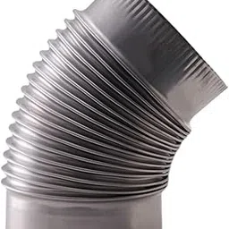 THE STYLE SUTRA 45 Degree Stove Elbow Pipe Flexible Elbow Stovepipe Heat Resistant Flue Pipe 12.5cm-image-22