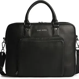 gauge machine Professional Vegan Leather Messenger Briefcase Bag for Office |Fits upto 14/15 / 16 inch Laptop |Separate Padded Laptop Compartment |Water Resistant |Men & Women |16L-picture-47