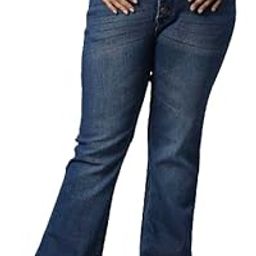 high star Women Cotton Plus Size Bootcut High-Rise Light Fade Stretchable Jeans-picture-20