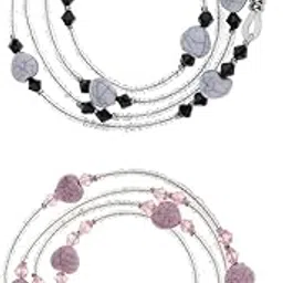 lyla 2 Pieces Women Heart Eyeglass Cord Holder Necklace Sunglass Neck Strap Chain-picture-14
