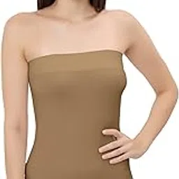 fabluk FlexiFit Seamless Camisole – Versatile Strapless Inner Tube Top for Women-picture-35