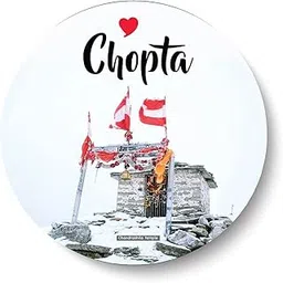 PEACOCKRIDE Love Chopta I Chandrashila Temple I Souvenir l Travel Fridge Magnet (Metal, Multicolor, 75mm)-picture-25