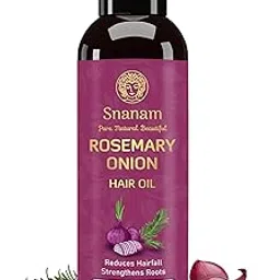 Snanam 100% Pure & Natural Rosemary Onion Hair Oil, 100ml, Reduces Hairfall, Strengthens Roots, For All Hair Types, 100ml-picture-39