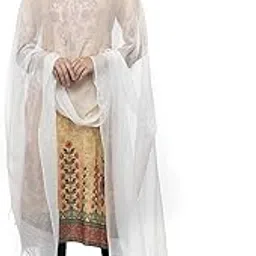 Women's Self Design Silk, Cotton Dupatta (ARS0279_White_Free Size)-image-71