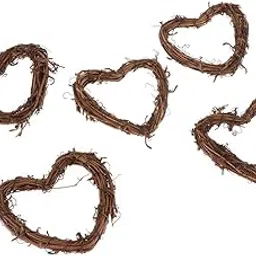 bnf®1 Pack Natural Rattan Vine Ring for Flower Wreath Bridal Garland Love Heart |Crafts | Multi-Purpose Craft Supplies |1 Pack Natural Rattan Vine Ring (Depend On The Shapes You Choose)-picture-10