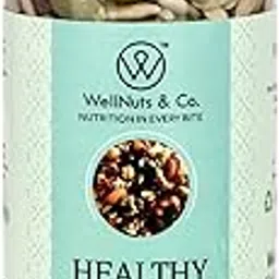 WellNuts & Co. 100% Natural Healthy Trail Mix | Mixed Nuts, Seeds & Dry Fruits Snack | Rich in Protein, Fiber & Omega | No Sugar | Resealable Jar Pack | 200g-picture-29