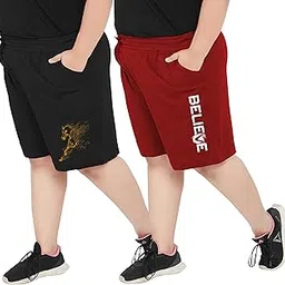elite soul Womens Bermuda Shorts Combo (Pack of 2) ? Plus Size Cotton | Graphic Print | XL to 5XL | Pockets | Yoga, Gym, Nightwear & Everyday Casual-picture-16