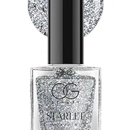OG BEAUTY Starlet Nail Paint - Silver Moonlight (10 ml) | Glittering Metallic Shine, Quick-Dry & Long-Lasting-picture-11