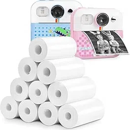Cason Instant Photo Printer Thermal Paper Rolls, Mini Camera Printer Rolls for Kids, Pack of 5,White-picture-59