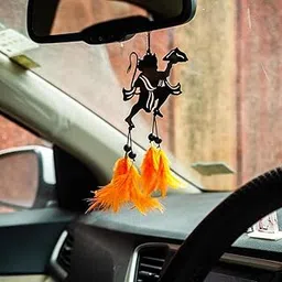 Acrylic Car Hanging Accessories Interior - Elegant Dream Catcher for Car - Charm for Auto Decor - Stylish Handmade Ornament for Rear View Mirror Decoration (Flying Hanuman)-picture-37