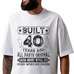seek buy love Vintage 40th Birthday T-Shirt, Built 40 Years Ago, Funny Unisex Birthday Gift Idea, Celebration Tee for Him or Her, Casual Apparel-picture-51