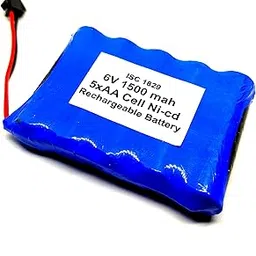 INVENTO 6V 1500mAh Ni-Cd Rechargeable 1.2V x 5 AA Cell Battery Pack for cordless phone Toy RC Car DIY Project-picture-18