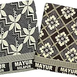 Saagar Tex 100% Cotton Blanket Single Bed | Dohar Blankets for Winter | AC Blanket for Winter | Solapur Chaddar Cotton Blanket | Single Blanket for Summer | Size: 60"x90" | Pack of 2 | Colour: Multi-image-4