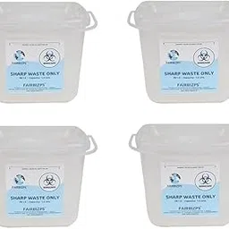 FAIRBIZPS Bio-Medical Sharps Container with Puncture Proof for Needles, Metallic Implants-Capacity 1.5Liter (5)-picture-17
