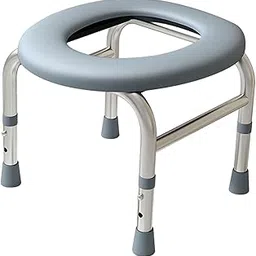 STYLEHEAVEN Foldable Toilet Seat Washable Toilet Chair Seat for Bathroom Seniors Elderly-image-58