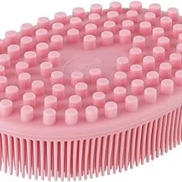 SHOPPOFOBIX Silicone Body Scrubber for Bathing (1Pcs) - Exfoliator Bath Brush for Face & Body Wash - For Nourishing Cleaning & Exfoliating Skin - Lather Boosting Ergonomic No-Slip Handle for Men & Women-picture-40