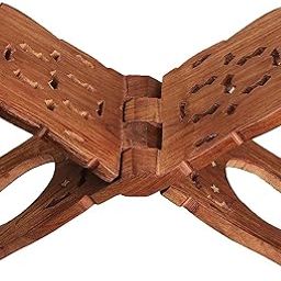 generic Hashmi Crafts Wooden Book Holder Display Stand Folding Religious Prayer [Rehel]-picture-25
