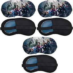 Samtrish Hero Cooling Eye Mask for Sleep | Cold Gel Insert | Adjustable Strap Eye Cover for Men & Kids. | Pack of 3-image-62