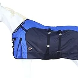 78" 1200D Turnout Lightweight Bellyband Rain Horse Winter Blanket Sheet 385B-image-67