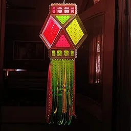 ALILA Diwali Hanging Lantern Lamp Shade Akash Kandil For Diwali Balcony Jhumar For Hall Home Living Room Decor Decoration (Self Assembly - DIY: DO IT Yourself)-picture-62