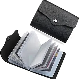 kraptick Card Holder for Men and Women - Elegant and Versatile Card Organizer, Card Case, Credit Cardholder, Card Pouch (Black)-picture-53