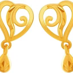 p.c. chandra jewellers 14KT Yellow Gold Stud Earrings for Women-picture-39