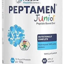 Peptamen Junior Peptide Based Diet, 100% Hydorlyzed Whey Protein for Children Aged 2-10 Years, Vanilla Flavour, 400g, Tin-picture-32