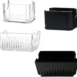 ATORSE Sugar Packet Holder Sugar Packets Caddies Sugar Caddies for Cabinet Kitchen Home 8.2x5.2x5.1cm Black-picture-24
