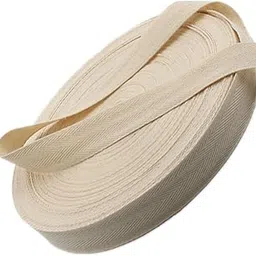Warmadorn 55 Yard Cotton Twill Tape Ribbon, Soft Natural Webbing Tape Roll Herringbone Bias Tape for Sewing DIY Crafts Home Decor, Beige (1 Inch)-picture-40