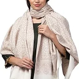 tweedle Women’s Ambi Design Acrylic Shawl/Stole for Winters with Zari Work (40 x 80 Inches)-picture-45