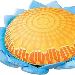 ATORSE Floor Pillow Patio Flower Shaped Tatami Cushion for Living Room Dorm 45cm Buddha Blue Flower-image-12