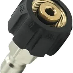 ATORSE Pressure Washer Quick Release Female M22/14 to 3/8 Male Plug Brass Connector-picture-26