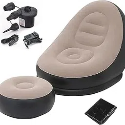 WHIMSY Inflatable Sofa Chair with Air Pump - Air Inflatable Lightweight Portable Couch Chair for Indoor & Outdoor Use Ideal for Home, Livingroom, Bedroom, Office, Balcony, Garden, Play Space-image-87