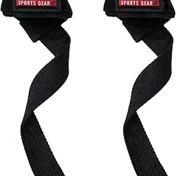 AMIZO Weight Lifting Straps for Gym (1 Pair) 18 Inches, Deadlift Straps with Neoprene Cushioned Wrist Padded, Lifting Straps for Gym Men and Women (Black)-picture-37