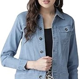 style quotient Women Blue Solid Denim Jacket-picture-12