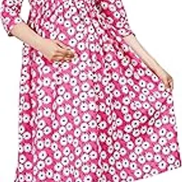 dhruvi Women's Cotton Anarkali Maternity Feeding Kurti with Zippers-picture-11