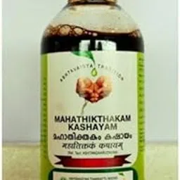 VAIDYARATNAM Mahathikthakam Kashayam Ayurvedic Products, 200 ml (VMAKSH200ML) image 1