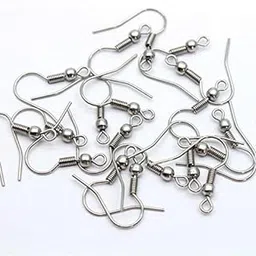 NEOBABY Jewelry Making Kit Crafts Earring Clasps Hooks Ear Wire for Jewelry Making Earring Making Kit for DIY Earring Supplies (Silver 100 Pcs)-picture-29
