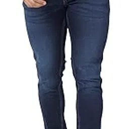 spykar Men Dark Blue Cotton Stretch Super Slim Fit Tapered Length Clean Look Low Rise Jeans (Super Skinny)-picture-53