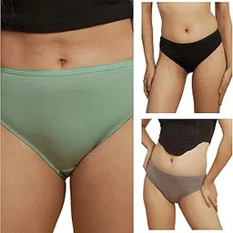 ella ldn Women's Hipster High Coverage Panty - Micro Modal 2X Softer Than Cotton, Underwear Brief with Moisture Wicking Bamboo Gusset | Anti Chaffing & Breathable Innerwear-picture-24
