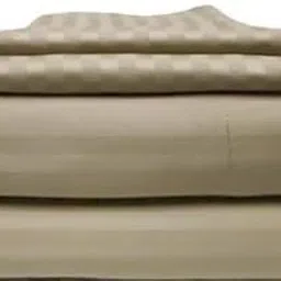 Duvet Cover 100% Egyptian Cotton 800 TC 90x95 Inch Size Duvet Cover/Comforter Cover/Quilt Cover with 2 Pillow Cover Set (Double, 90 x 95 Inch) - Taupe Stripe-image-13