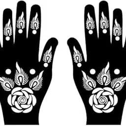 Mehandi Tattoo Set by – Temporary Art Designs for Hand, Finger, Body & Face_ Simple Stickers for Women, Girls, and Kids,Ideal for Festivals and Functions |A1_29-picture-21