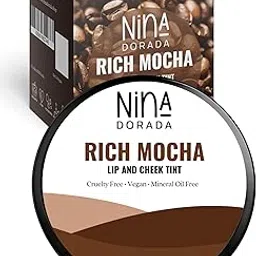 Nina Dorada Rich Mocha Lip Tint & Cheek Tint | Soaked in Almond Oil | Shea Butter for Hydration | Matte Finish | Beewax Free | Vegan and Cruelty Free-picture-56
