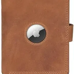 tdg Top Grain Leather Smart Wallet with AirTag Holder, RFID Blocking Credit Card Case, Hunter Brown, 12+ Card Slots, ID Window (Brown, Trifold)-picture-23