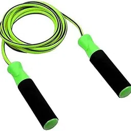 Adjustable Speed Jump Rope with Foam Handles, Green and Black, PVC Cord-picture-36