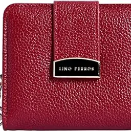 lino perros Black Faux Leather Womens Wallet (RED) image 1